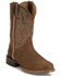 Image #1 - Justin Men's Disco Man Sunset Western Boots - Round Toe, Brown, hi-res