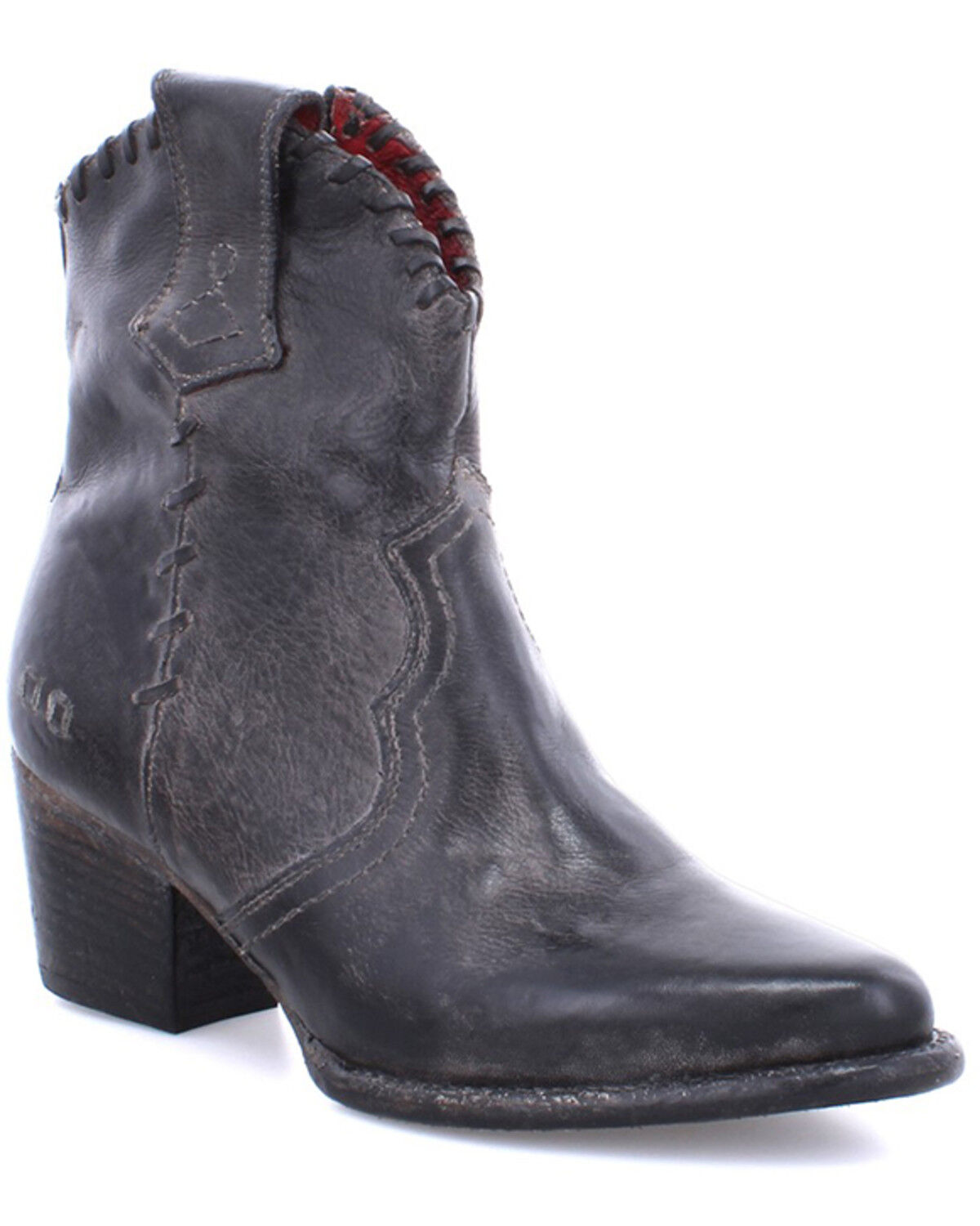 Image #1 - Bed Stu Women's Baila II Rustic Tremolo Short Ankle Boots - Round Toe, Black, hi-res
