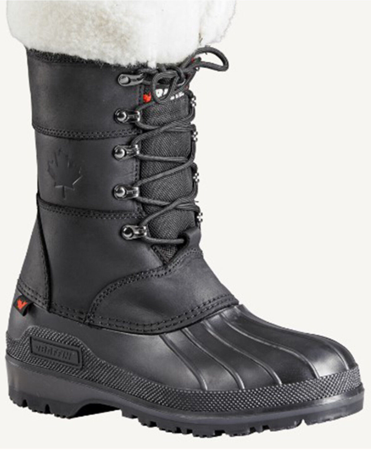 Image #1 - Baffin Women's Maple Leaf Waterproof Boots - Round Toe, Black, hi-res
