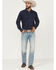 Image #1 - RANK 45® Men's Light Wash Bunker Slim Straight Stretch Denim Jeans, Light Wash, hi-res