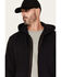 Image #2 - Hawx Men's FR Fleece Hooded Jacket - Big & Tall, Black, hi-res