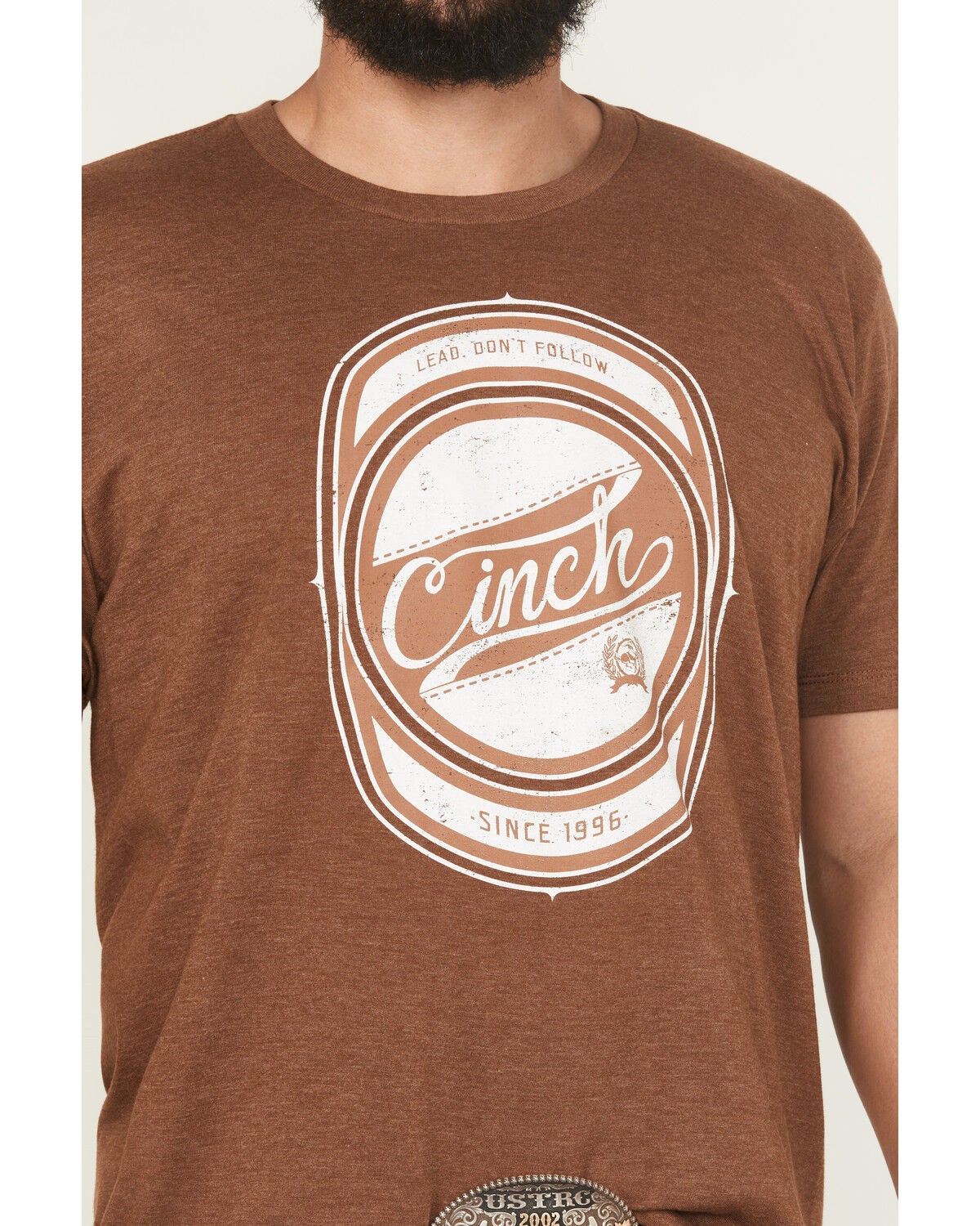 Image #3 - Cinch Men's Logo Short Sleeve Graphic T-Shirt, Brown, hi-res