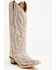 Image #1 - Circle G Women's Triad Embroidered Tall Western Boots - Snip Toe, White, hi-res