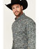 Image #2 - Cinch Men's Paisley Print Long Sleeve Button-Down Stretch Western Shirt, Teal, hi-res