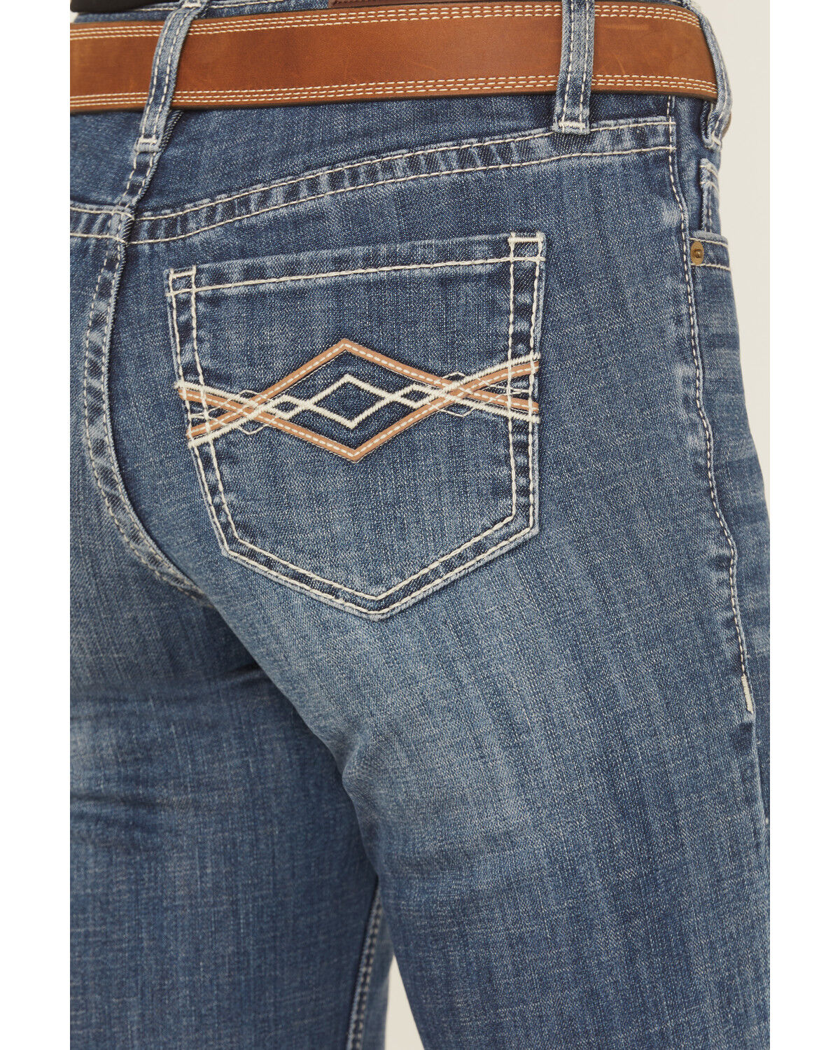 Image #2 - Rock & Roll Denim Women's Medium Wash Trouser Stretch Denim Jeans, Medium Wash, hi-res