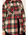 Image #3 - Fornia Women's Plaid Print Shacket, Red, hi-res