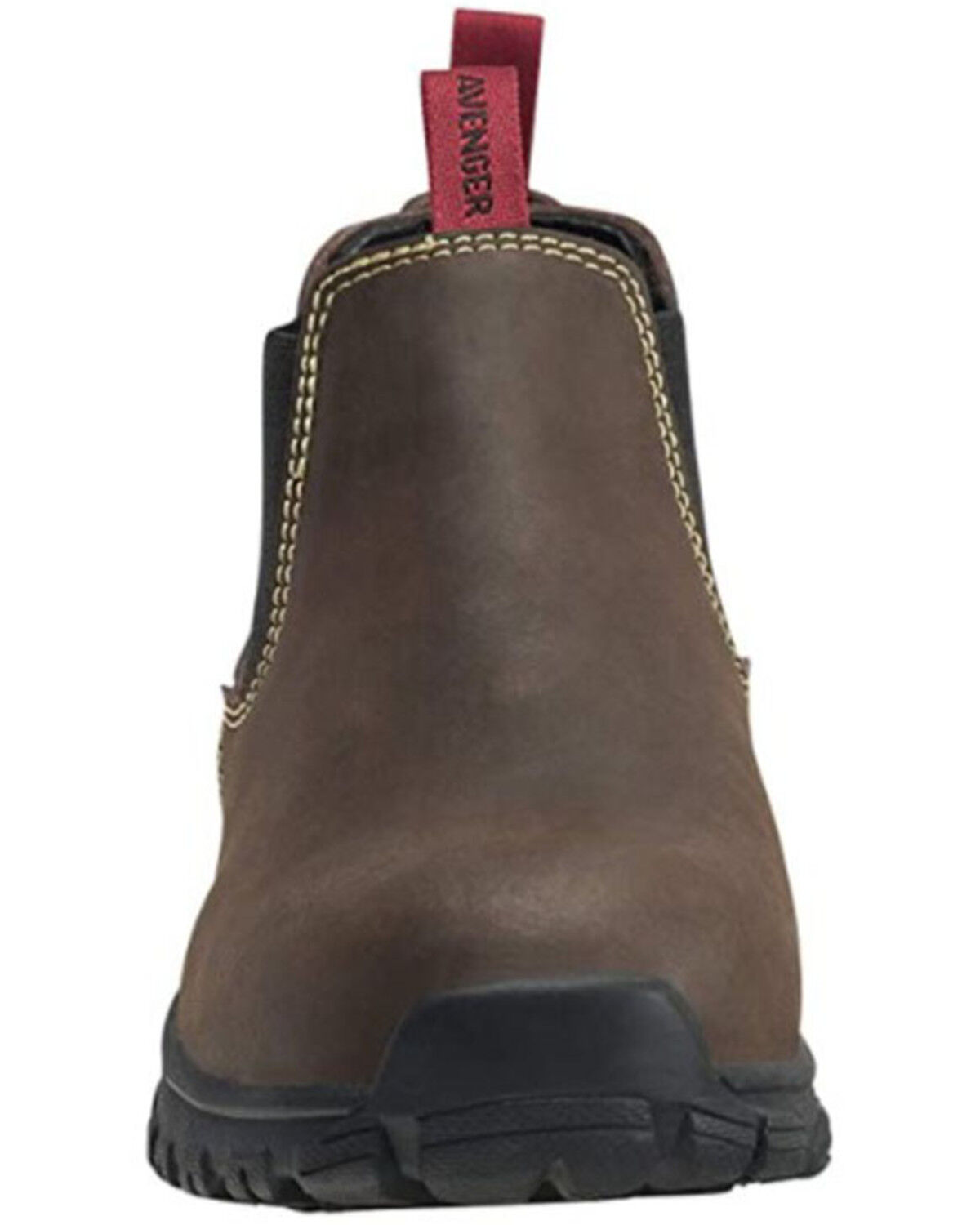 Image #4 - Avenger Women's Romeo Work Shoes - Alloy Toe, Brown, hi-res