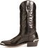 Image #3 - Laredo Men's Lizard Print Western Boots - Pointed Toe, Black, hi-res
