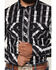 Image #3 - Rock & Roll Denim Men's Southwestern Striped Long Sleeve Snap Stretch Western Shirt, Black, hi-res
