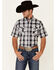 Jack Daniel's Men's Black Plaid Short Sleeve Western Shirt , Black, hi-res
