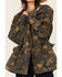 Image #3 - Free People Women's Arya Utility Camo Print Jacket, Olive, hi-res