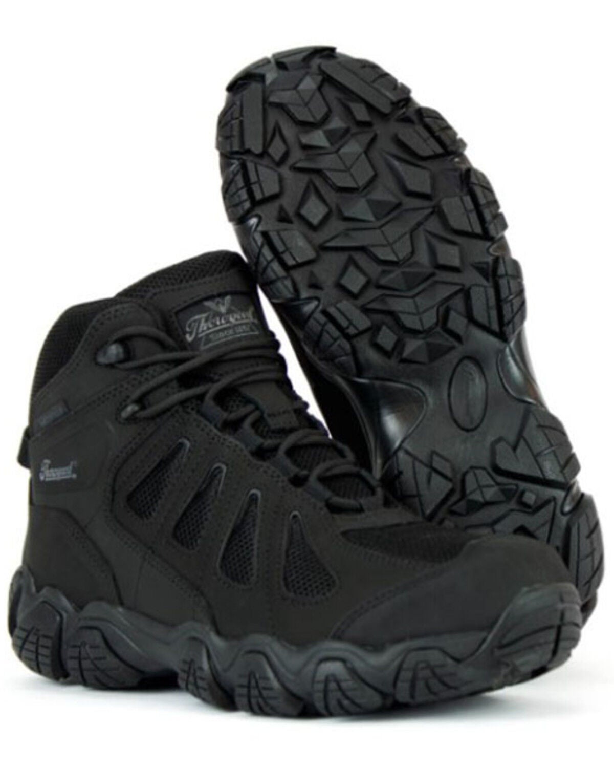 Thorogood Men's Crosstrex Pathogen Work Boots - Composite Toe, Black, hi-res