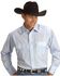 Image #1 - Wrangler Silver Edition Men's Long Sleeve Western Shirt , Blue, hi-res