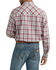 Image #3 - Wrangler Retro Men's Plaid Print Long Sleeve Snap Western Shirt, Red, hi-res