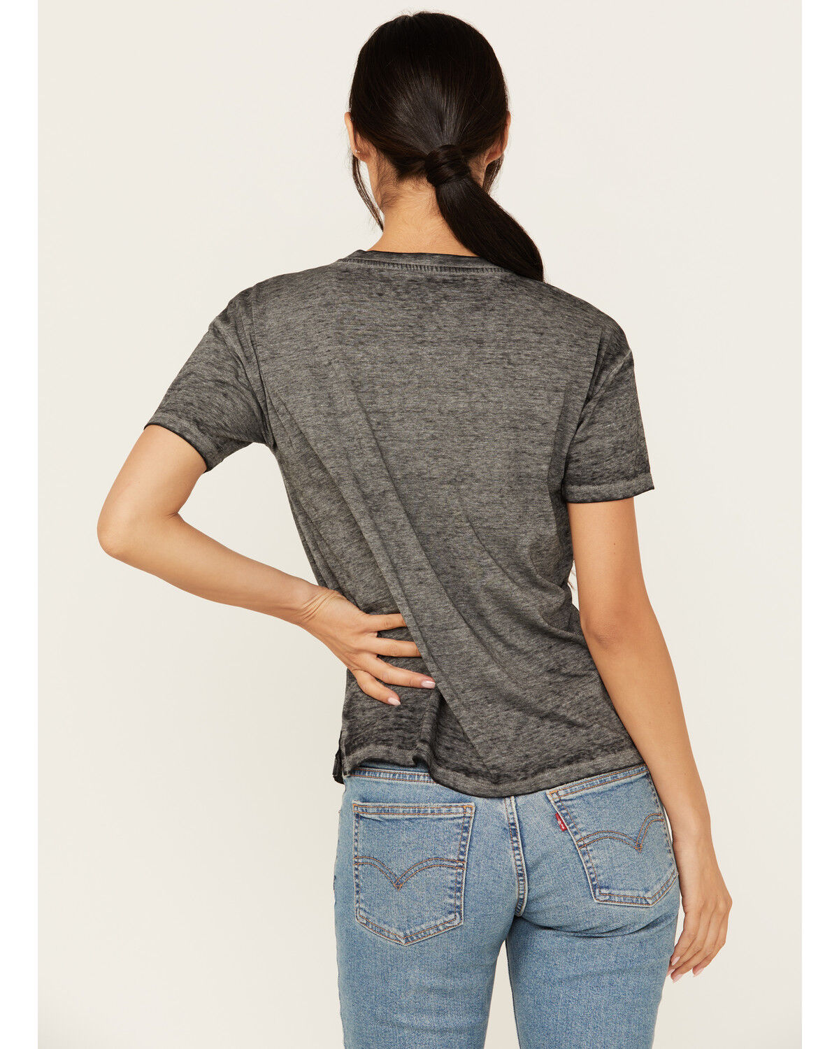 Image #4 - Blended Women's Raised On 90's Country Short Sleeve Graphic Tee, Black, hi-res