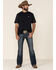 Rock & Roll Denim Men's Dark Vintage Pistol Regular Straight Jeans , Indigo, hi-res