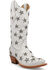 Image #1 - Black Star Women's Marfa Star Inlay Studded Western Boots - Snip Toe, Silver, hi-res