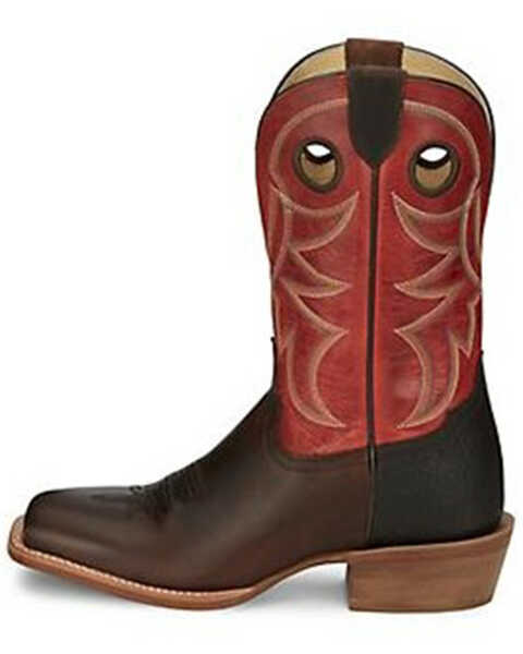 Image #3 - Tony Lama Men's Ronan Western Boots - Broad Square Toe, Chocolate, hi-res