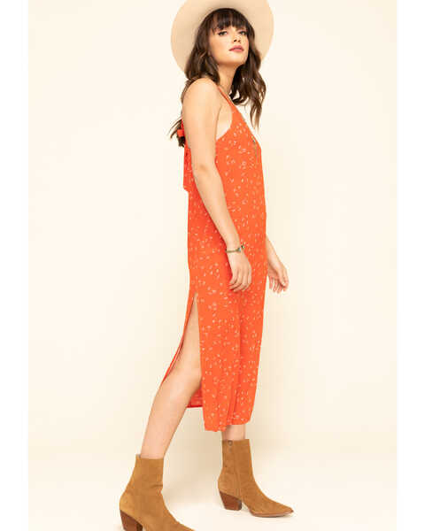 Image #5 - Others Follow Women's Floral Karla Midi Dress, Red, hi-res