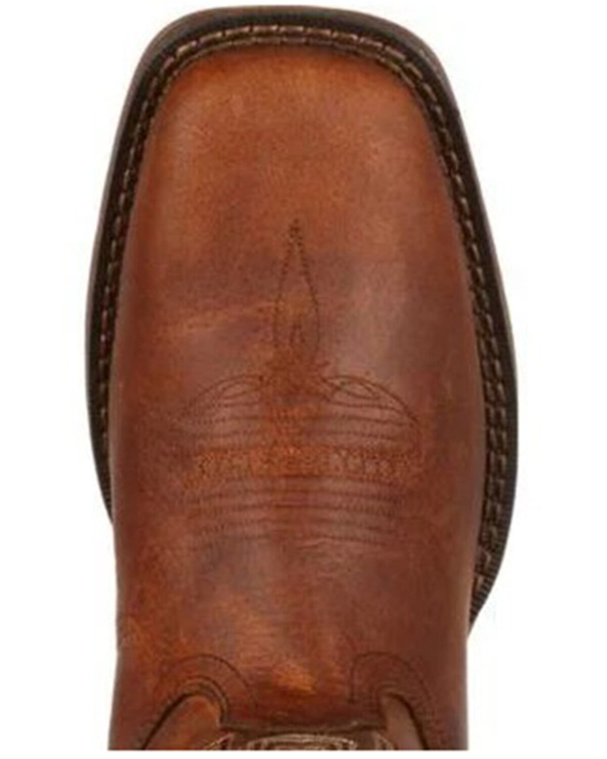 Image #7 - Durango Men's Rebel Pull On Western Boot - Square Toe, Brown, hi-res
