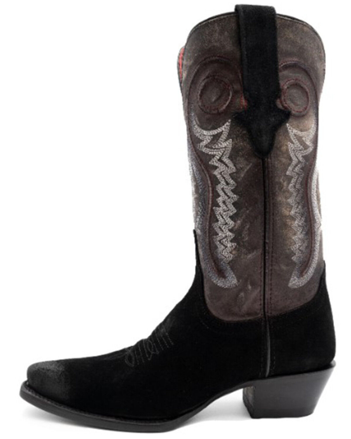 Image #3 - Ferrini Women's Roughrider Western Boots - Snip Toe, Black, hi-res