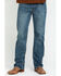 Cody James Men's Bozeman Medium Wash Stretch Slim Bootcut Jeans , Indigo, hi-res