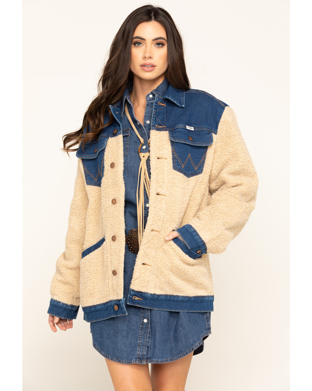 wrangler sherpa jacket womens