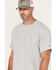 Image #2 - Carhartt Men's Force&reg; Relaxed Fit Short Sleeve Pocket T-Shirt, Silver, hi-res