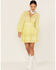 Image #3 - Maia Bergman Women's Mika Lace Tiered Mini Dress, Yellow, hi-res