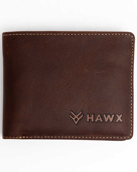Hawx® Men's Biford Leather Wallet , Brown, hi-res