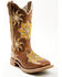 Image #1 - Laredo Women's Melrose Floral Western Boots - Broad Square Toe, Tan, hi-res