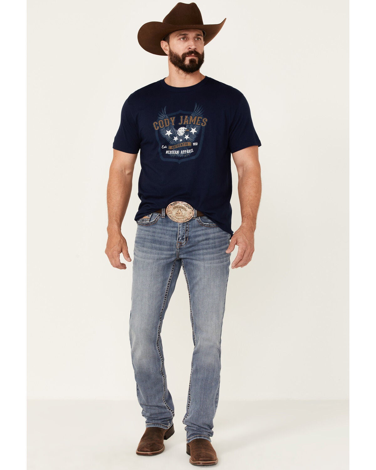 Cody James Men's Heather Navy Eagle 