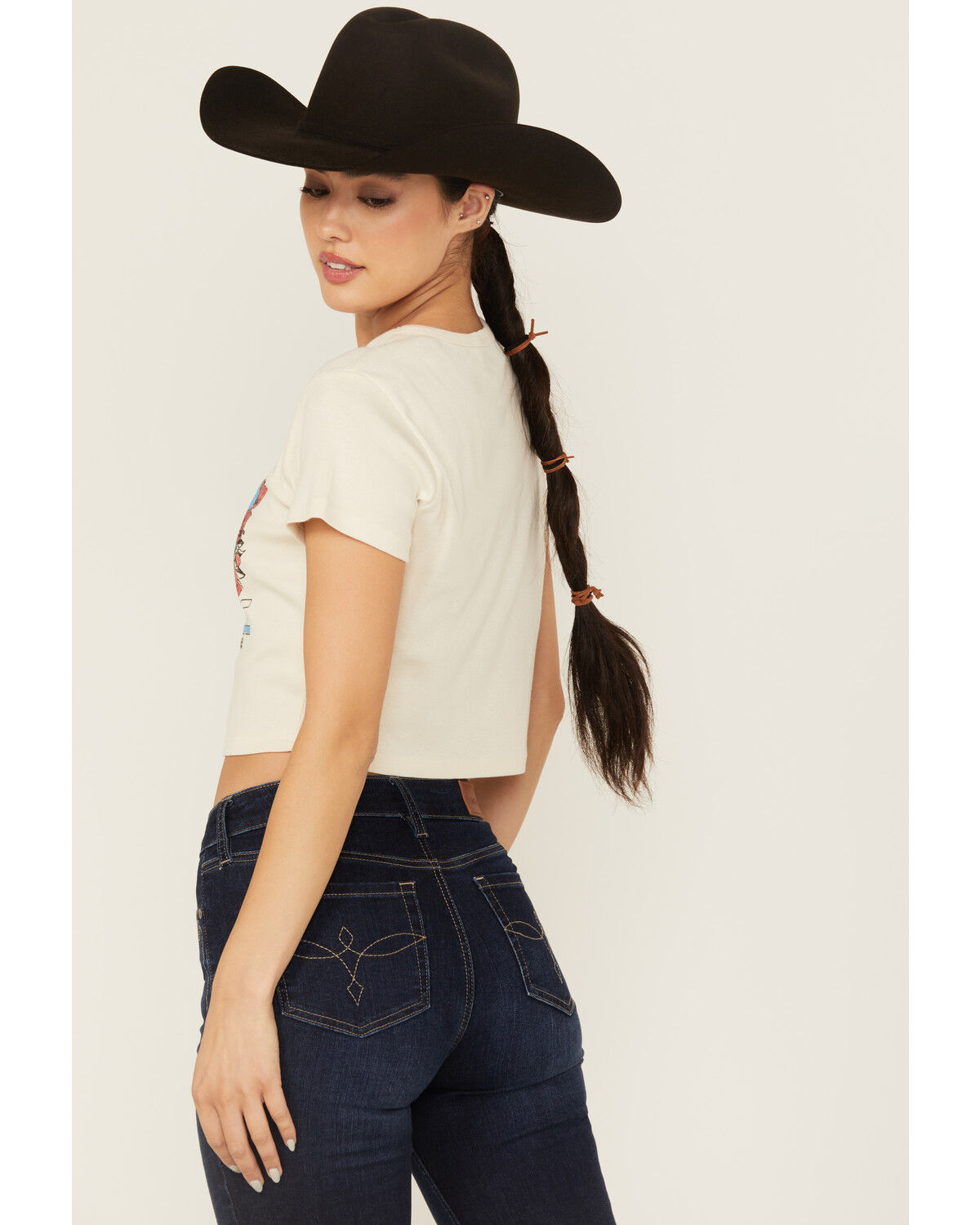 Image #4 - Girl Dangerous Women's Nashville Boot Short Sleeve Baby Tee, Natural, hi-res