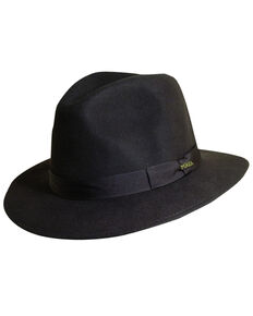 Scala Men's Chocolate Wool Felt Safari Hat, Chocolate, hi-res