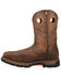 Image #3 - Dan Post Men's Storms Eye Waterproof Western Work Boots - Broad Square Toe, Brown, hi-res