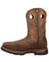 Dan Post Men's Storms Eye Waterproof Western Work Boots - Broad Square Toe, Brown, hi-res