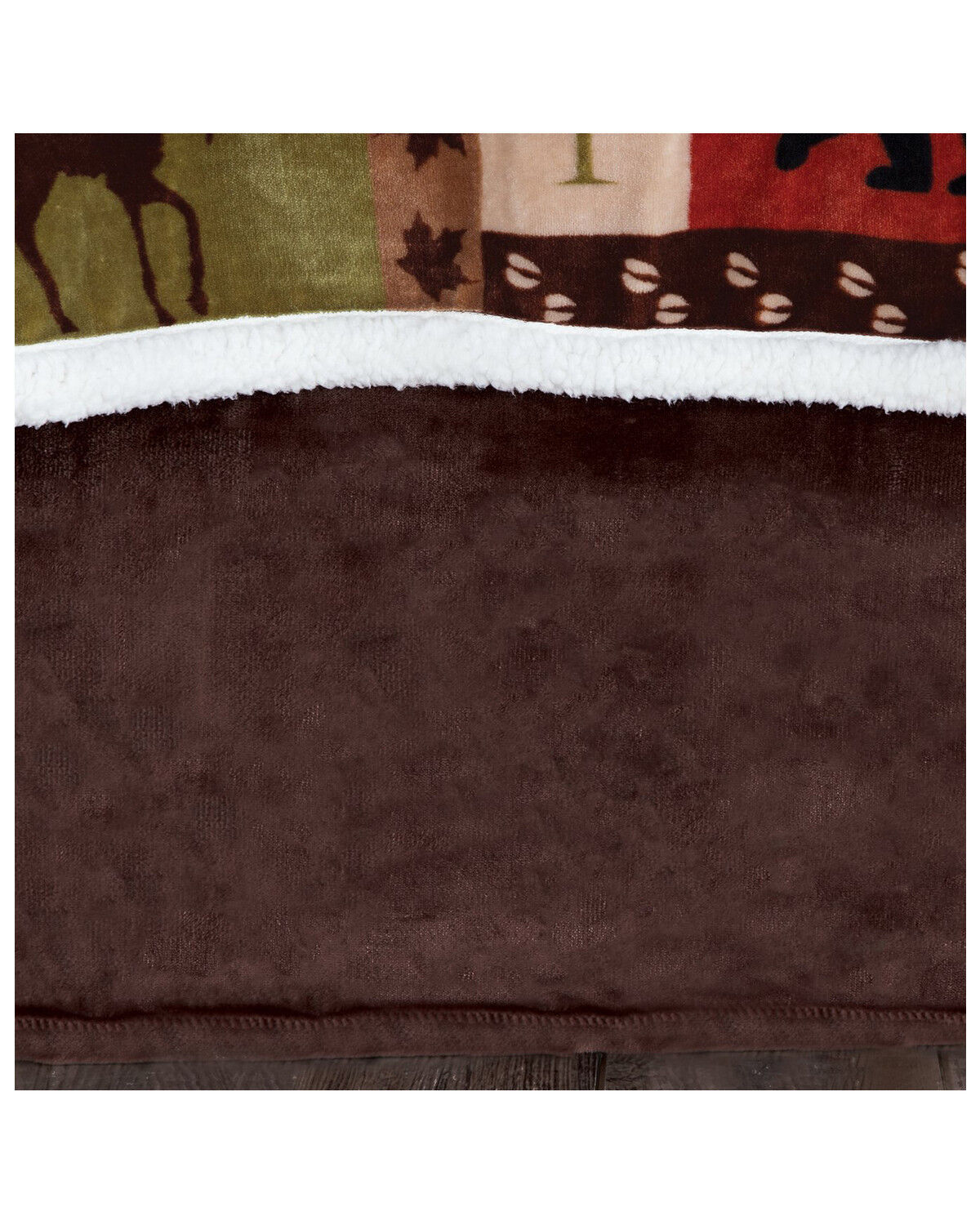 Image #1 - Carstens Home Solid Brown Plush Velvet Bed Skirt - Queen Size, Brown, hi-res