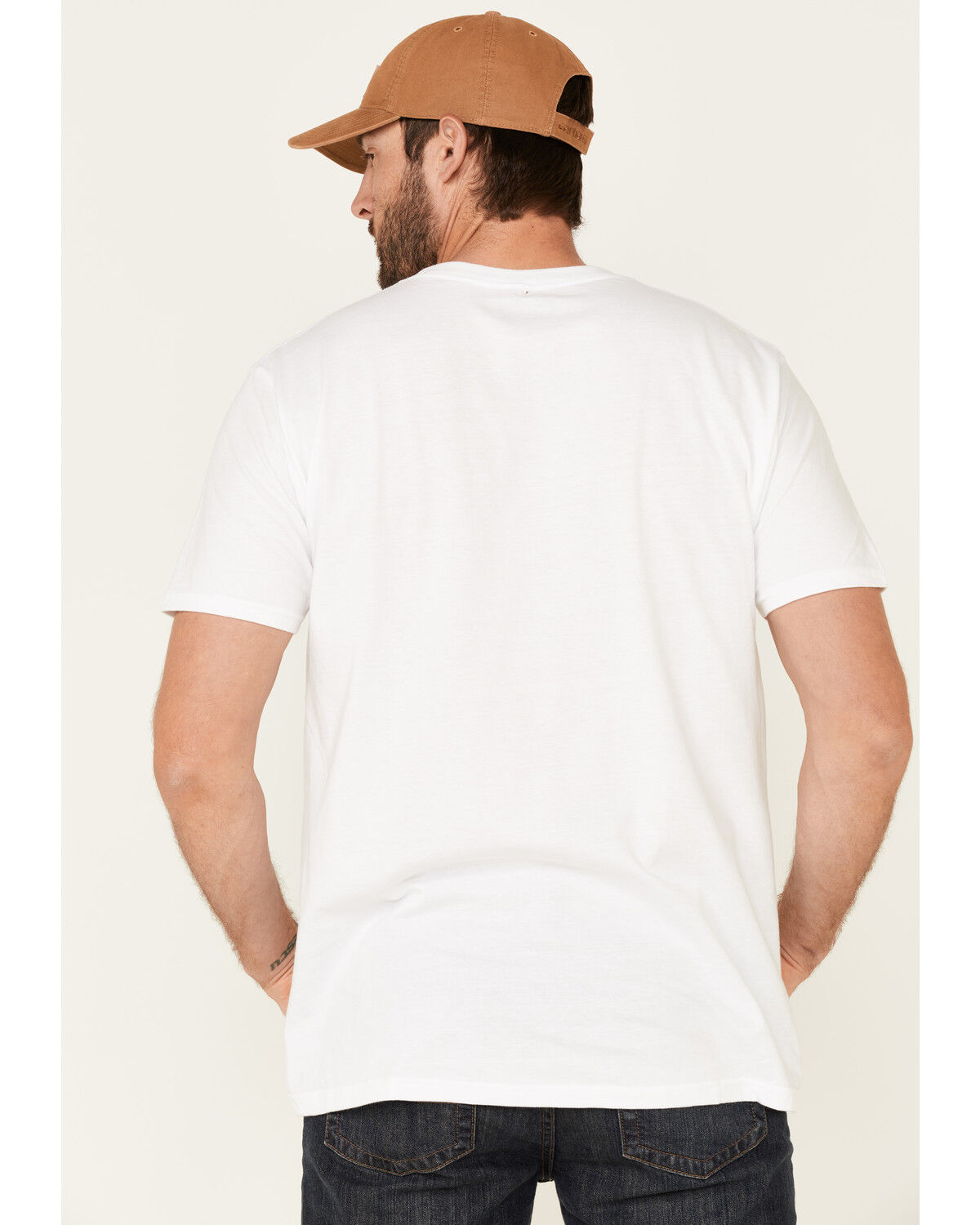 Image #5 - Levi's Men's White Serif Logo Graphic T-Shirt, White, hi-res
