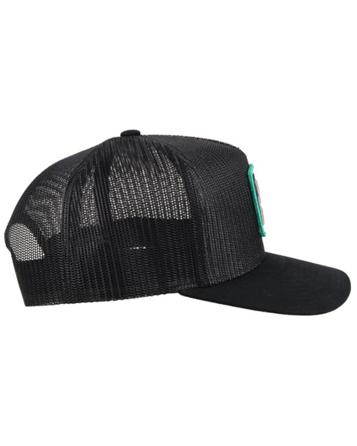 Image #5 - Hooey Men's Zenith Logo Patch Trucker Cap, Black, hi-res