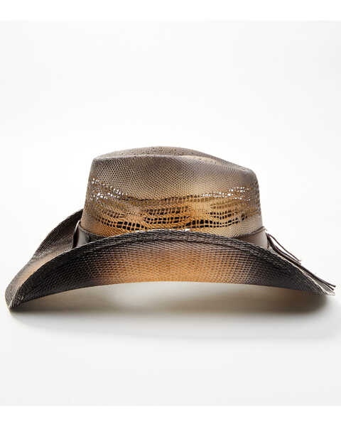 Image #3 - Cody James Steele Straw Cowboy Hat, Black/brown, hi-res