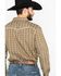 Cowboy Hardware Men's Double Diamond Print Long Sleeve Western Shirt , Tan, hi-res