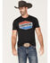 Image #1 - Chippewa Men's Badge Logo Vintage Graphic T-Shirt, Black, hi-res