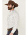 Image #2 - Ariat Men's Team Perkins Geo Print Long Sleeve Button-Down Western Shirt, White, hi-res