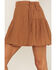 Image #2 - Wishlist Women's Embroidered Eyelet Wrap Mini Skirt, Rust Copper, hi-res