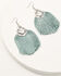 Image #1 - Shyanne Women's Juniper Sky Fringe Earrings, Teal, hi-res