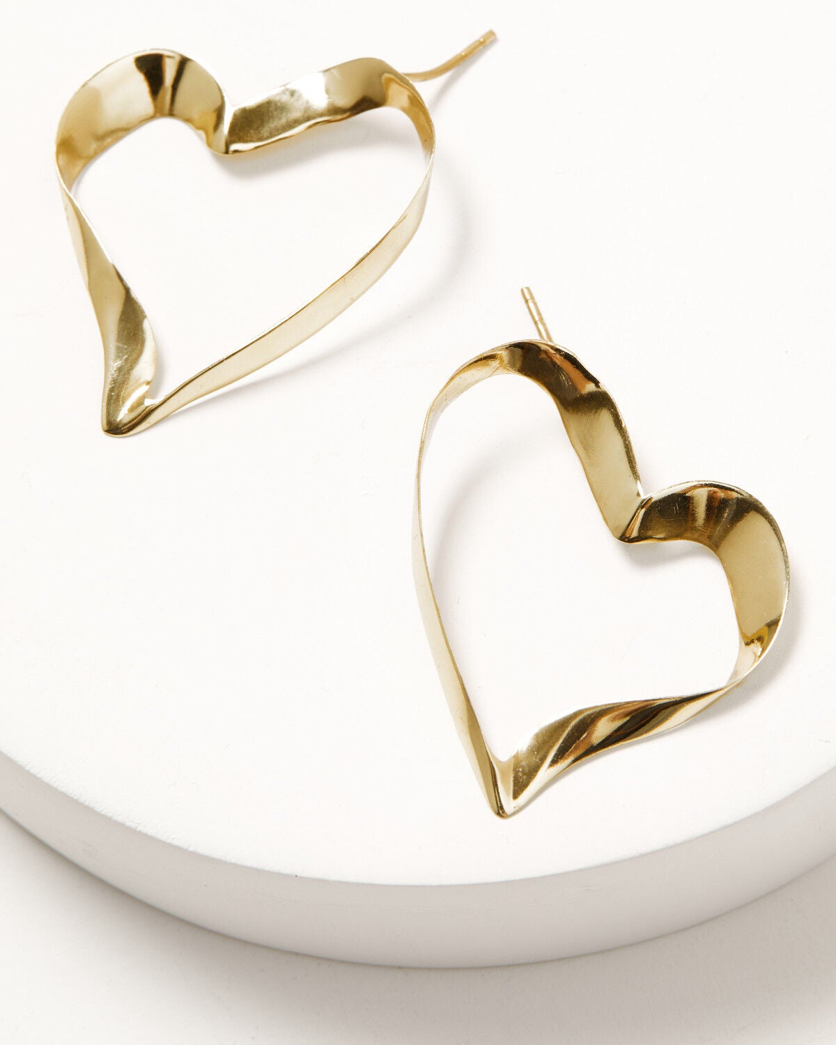 Image #2 - Ink + Alloy Women's Hope Ribbon Heart Earrings, Multi, hi-res