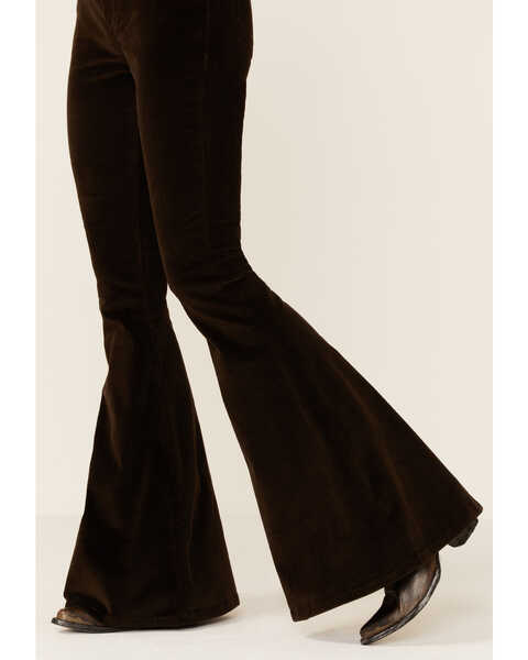 Image #2 - Rock & Roll Denim Women's Corduroy Bell Bottom Jeans, Dark Brown, hi-res