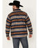 Image #4 - Ariat Men's Hartland Southwestern Snap Shirt Jacket, Navy, hi-res