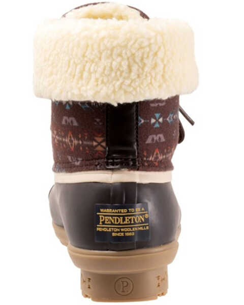 Image #5 - Pendleton Women's Tucson Duck Rubber Boots - Round Toe, Yellow, hi-res