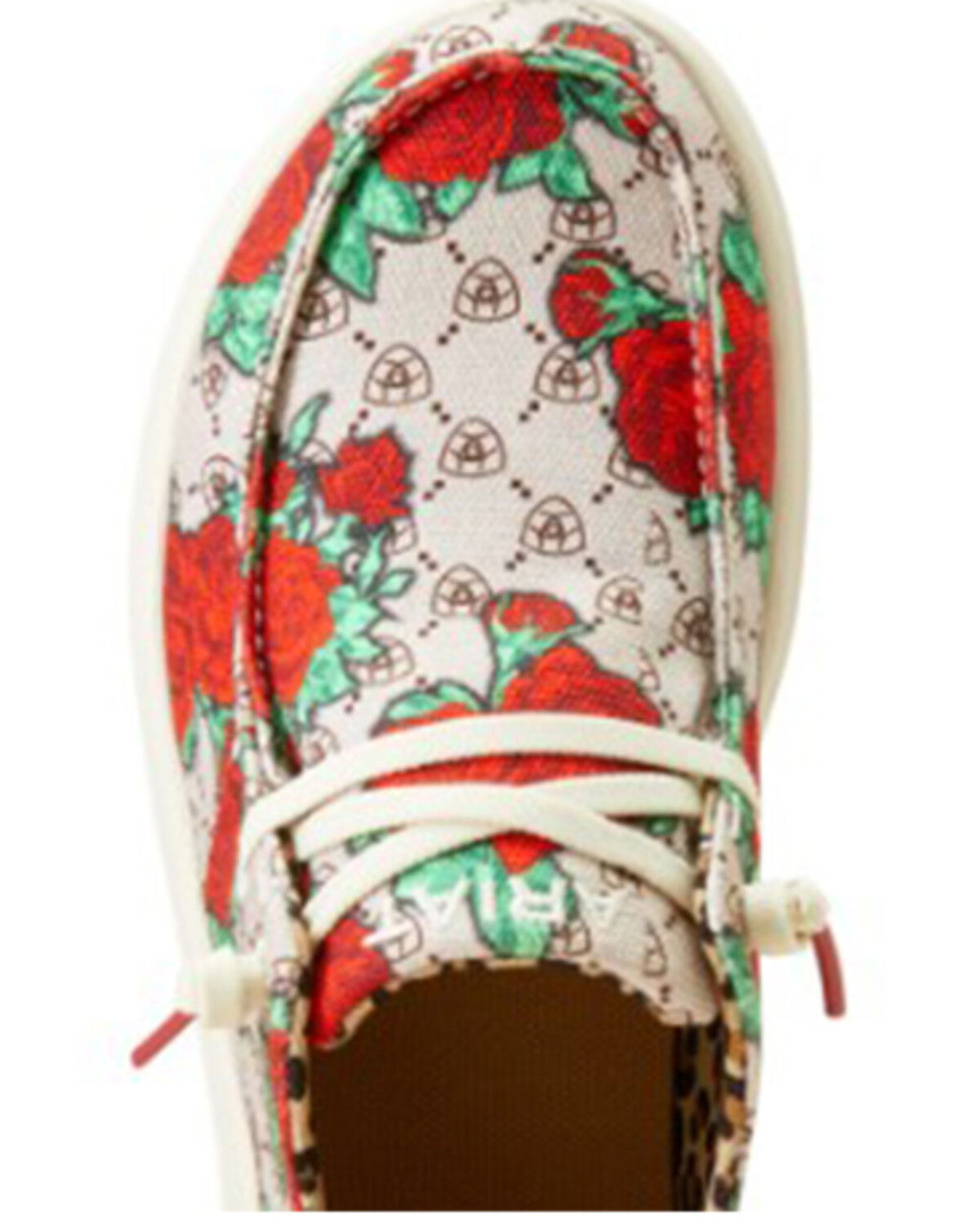 Image #4 - Ariat Women's Hilo Rose Logo Print Casual Shoes - Moc Toe, Brown, hi-res